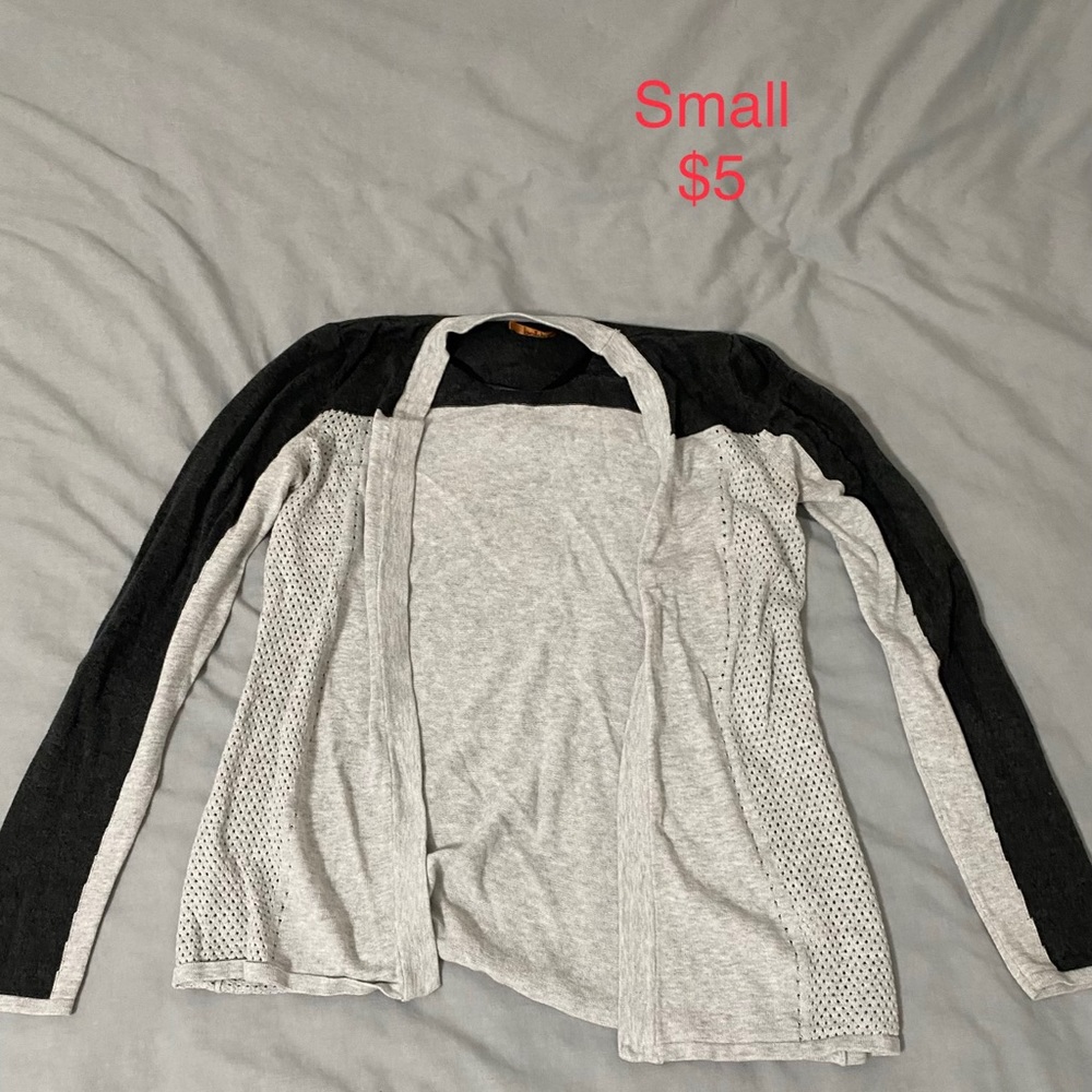 Dark grey and white